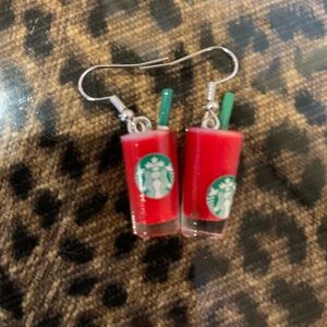 Starbucks Earrings! So cute great for the Starbucks drinker